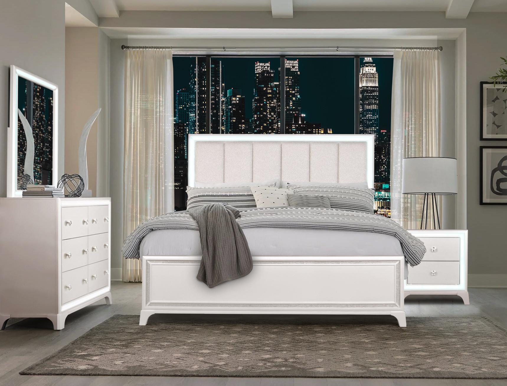 Rent to Own Riversedge Furniture 6 Piece Chic Queen Bedroom Set with